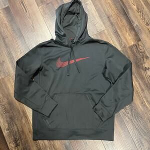 Nike Men’s Therma-Fit Swoosh Hoodie Gray Medium